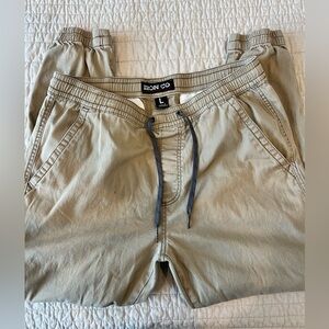 Iron Co. men’s (unisex) khaki jogger